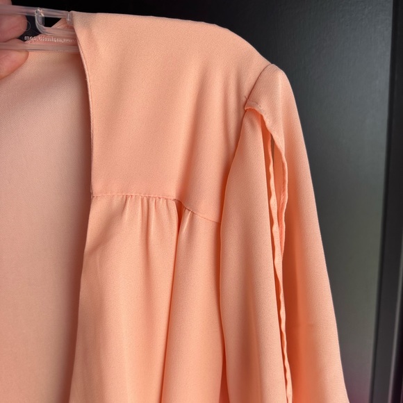 Lulus Harbor Point Coral Wrap Midi Dress - Picture 8 of 8